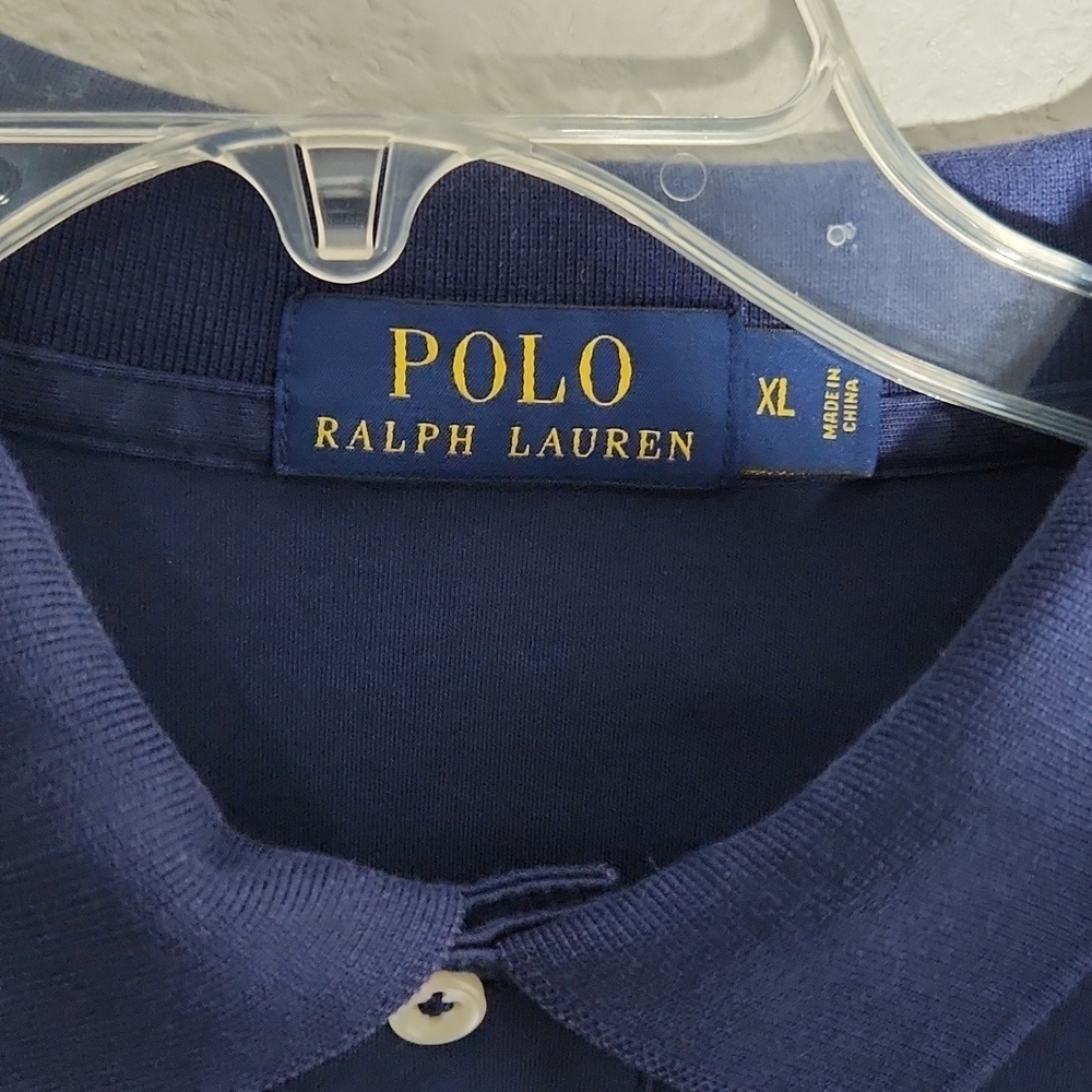 Ralph Lauren Blue Label Shirt Mens Polo Size XL Navy Blue - Picture 2 of 9